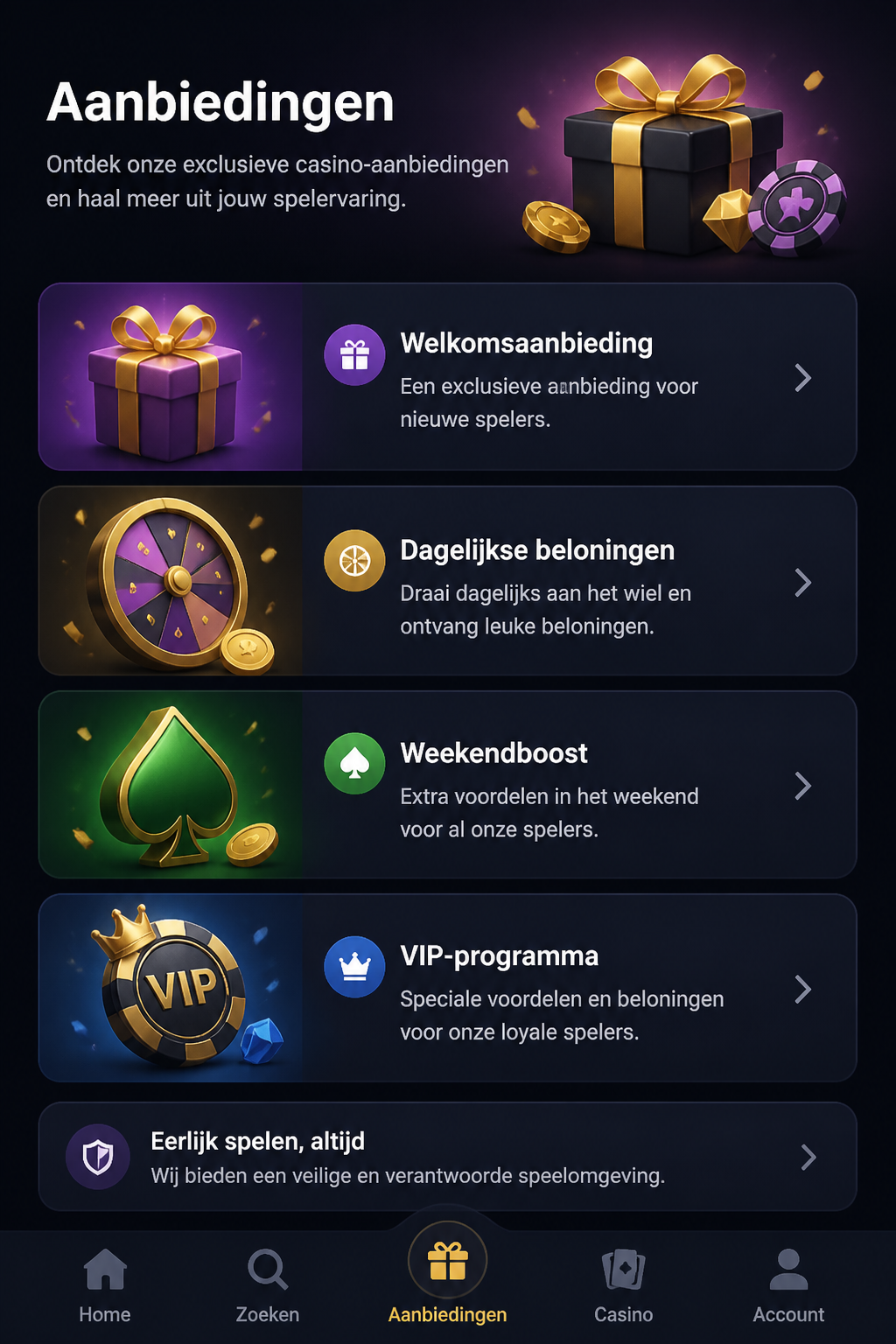 Speedybet Casino screen 2