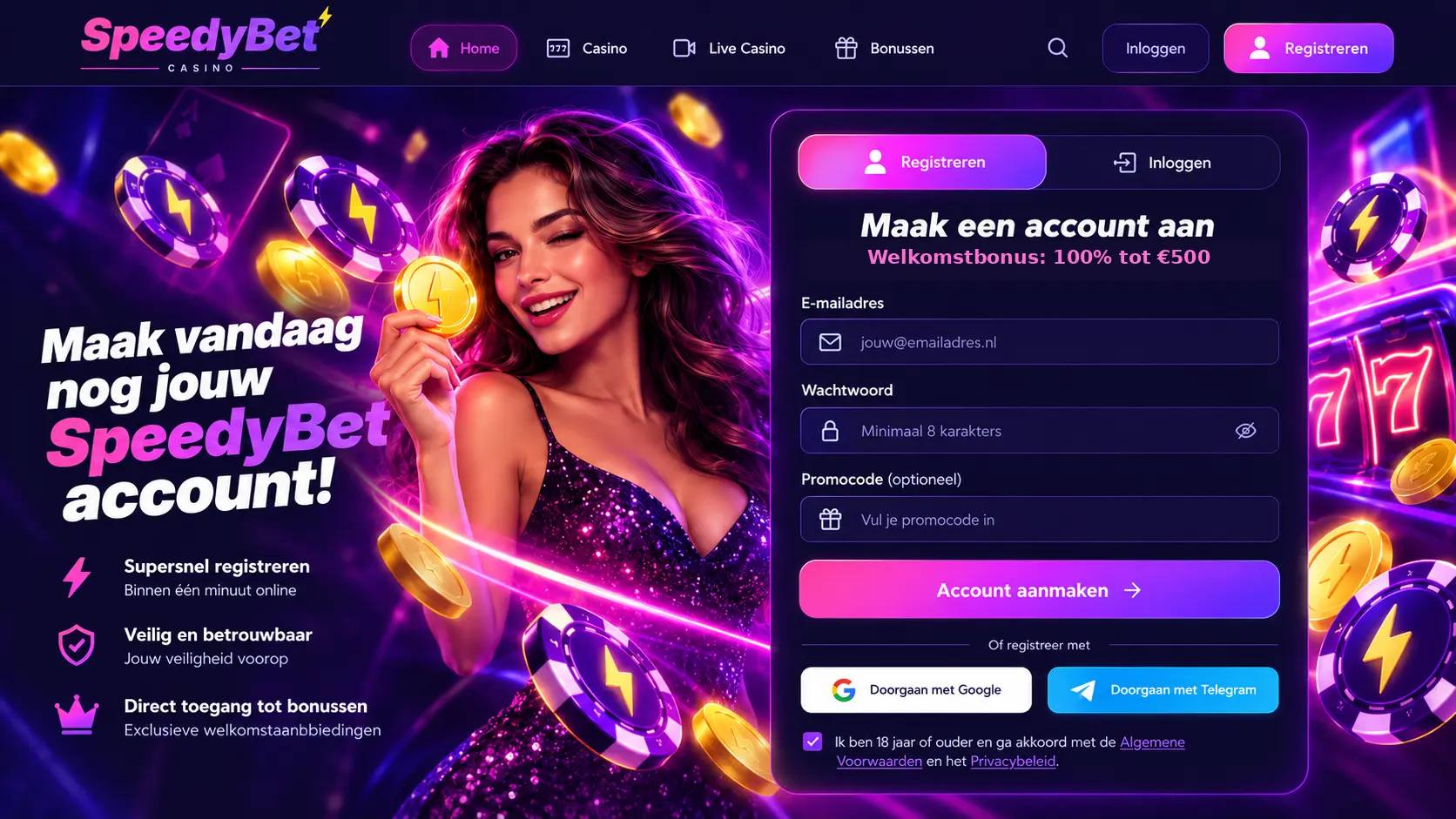 Speedybet Casino Review Nederland: Slots, Live Games en Betalen image 2